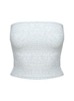 product Princess Polly Baseline Strapless Rib Top Grey Sleeveless straight 