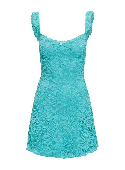 Beacall Mini Dress Aqua | Princess Polly Beacall Mini Dress Aqua | Princess Polly