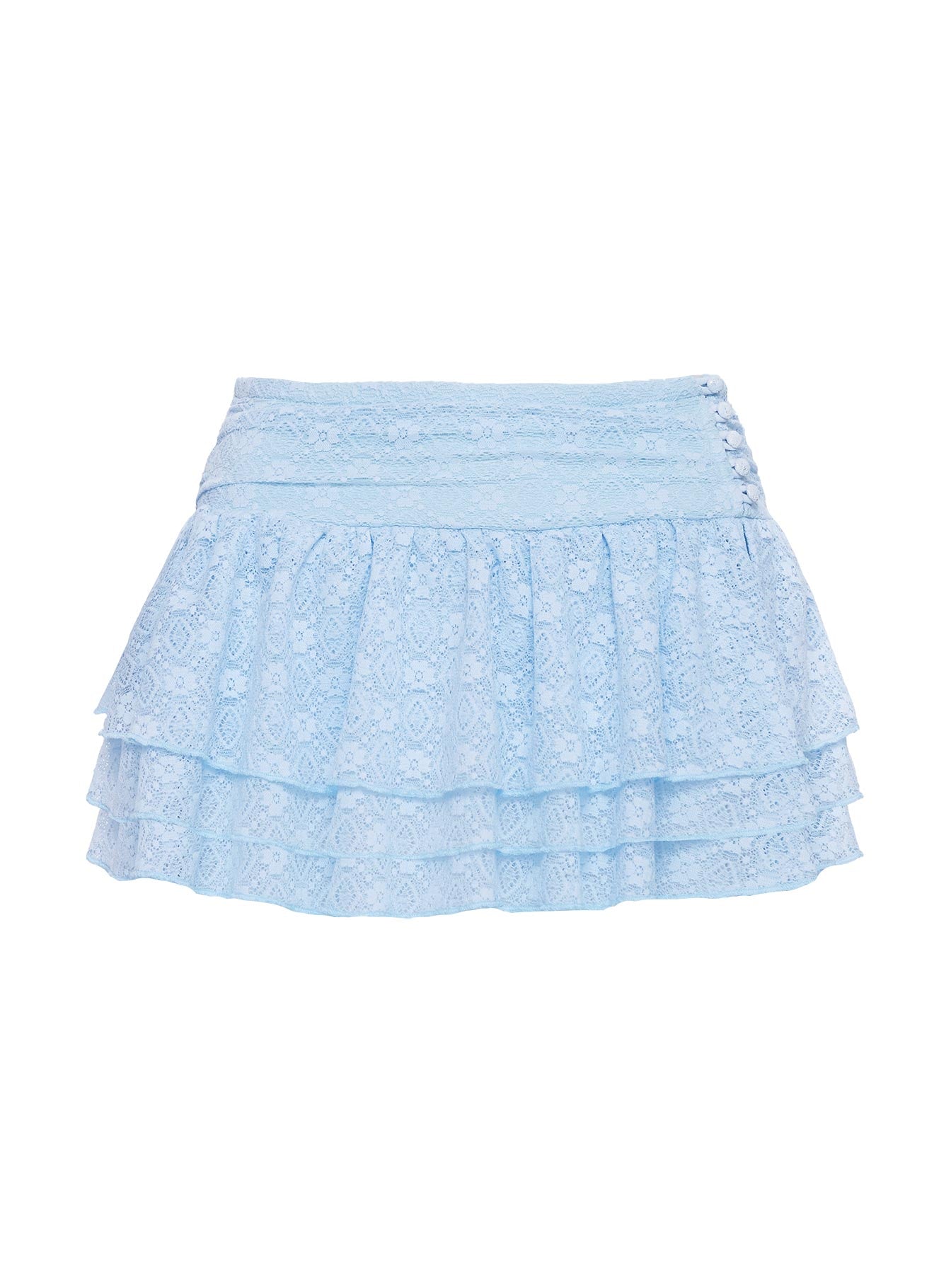 product Princess Polly Believe In Paradise Mesh Mini Skort Blue Low Rise Shorts 