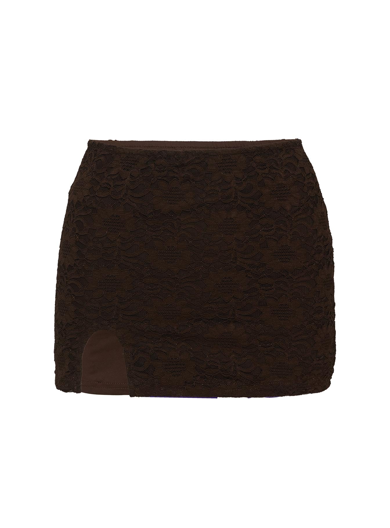 product Princess Polly Bennington Lace Mini Skirt Brown 