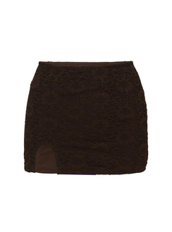 product Princess Polly Bennington Lace Mini Skirt Brown 