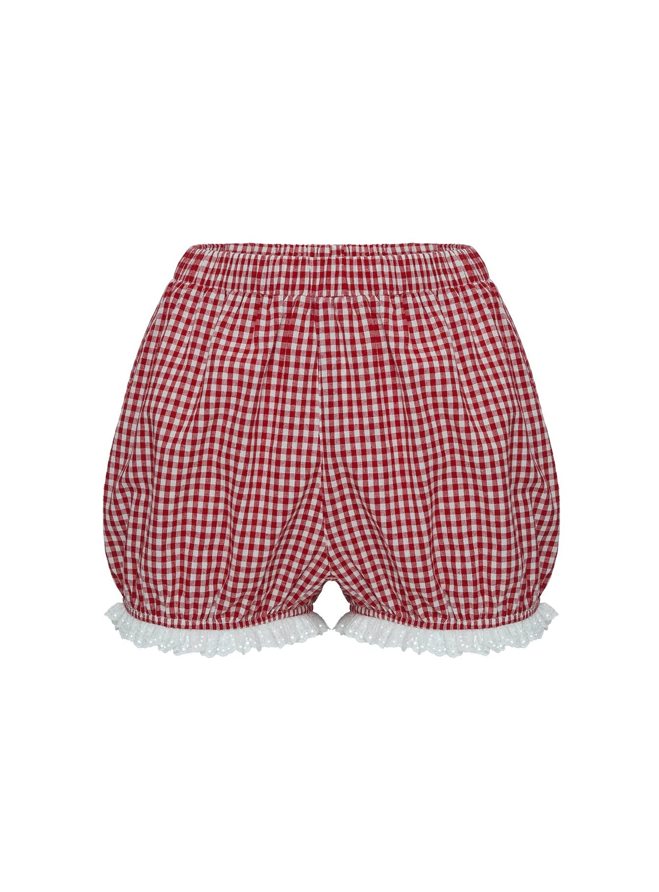 product Princess Polly Bruncheon Shorts Red/White mid-rise 