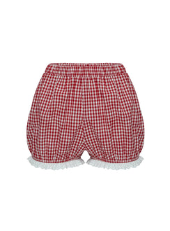 product Princess Polly Bruncheon Shorts Red/White mid-rise 