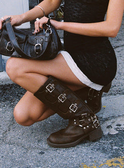 Buckle Down Boots Brown