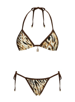 Blaylock Triangle Bikini Top Tiger