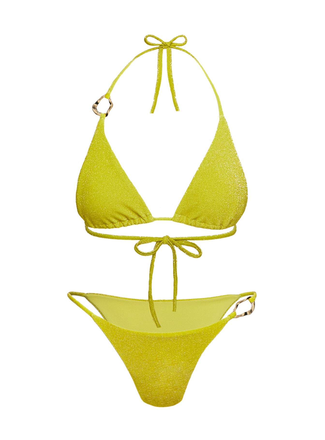 Centric Glitter Bikini Bottom Green