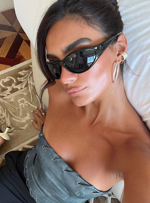 Counterpart Wrap Around Sunglasses Black