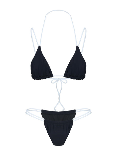 Desiree Bikini Bottoms Black / White