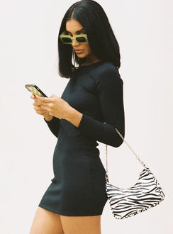 side view of model wearing Princess Polly Dear Jane Mini Dress 