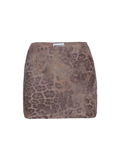product Princess Polly Eustacia Mini Skirt Leopard Mini Skirts 