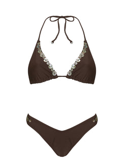 Edita Cheeky Bikini Bottoms Brown