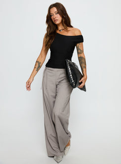 Emerey Off Shoulder Top Black