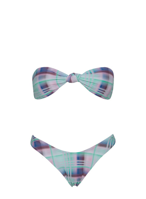 Esplanade High Side Bikini Bottoms Blue Multi