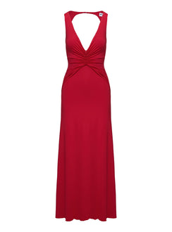 Frederica Plunge Maxi Dress Red Plunger 