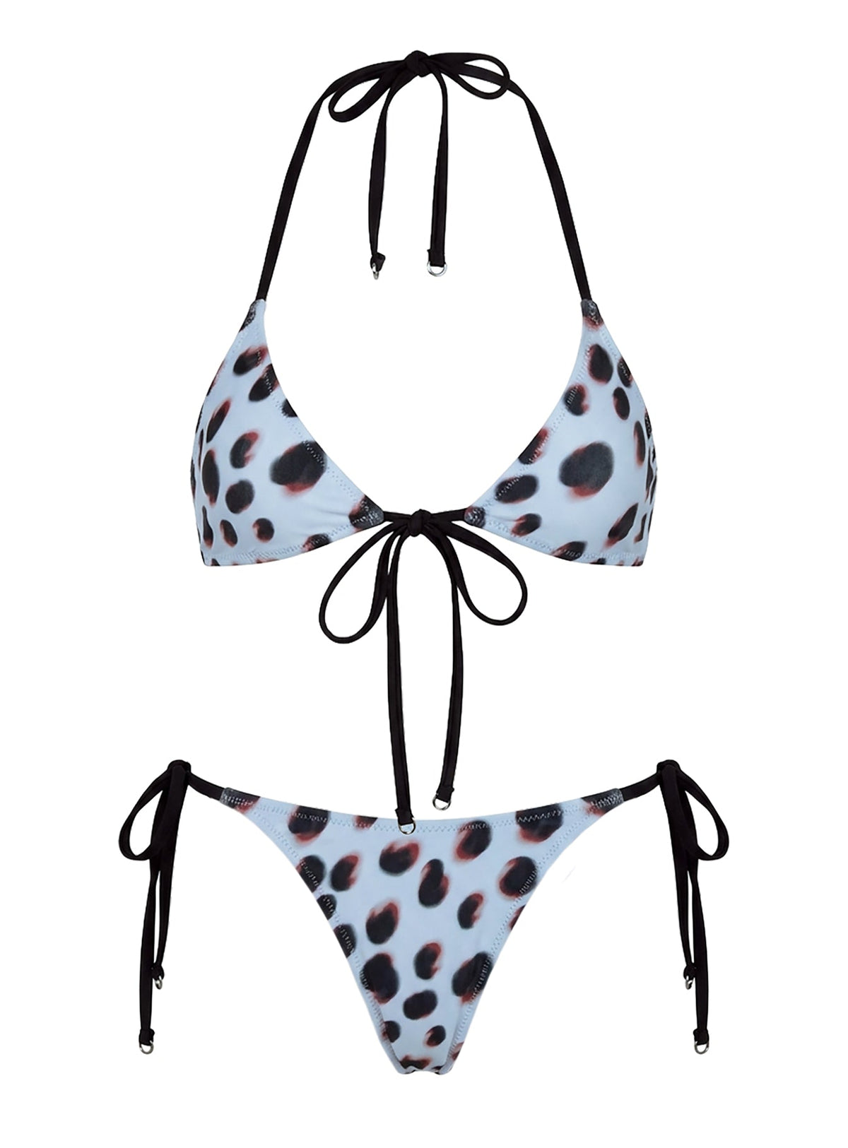 Azoria Tie Side Bikini Bottoms Blue / Black
