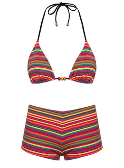 Devique Swim Shorts Multi Stripe