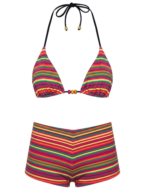 Devique Swim Shorts Multi Stripe