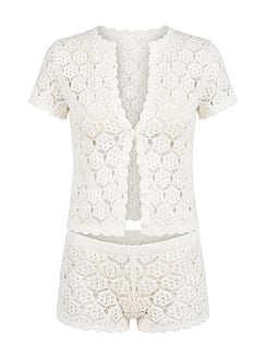 Sun Still Shines Crochet Set White