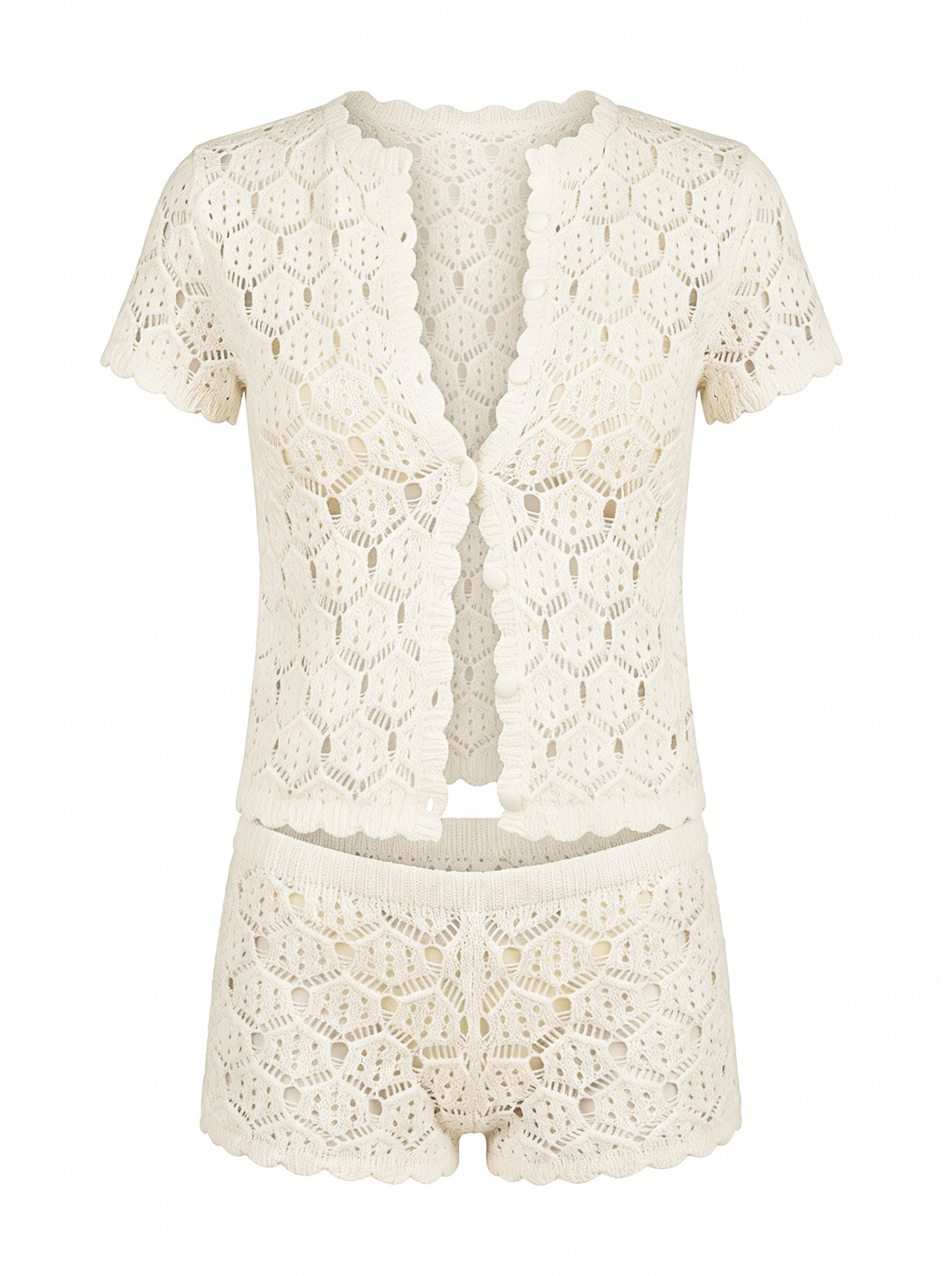 Sun Still Shines Crochet Set White