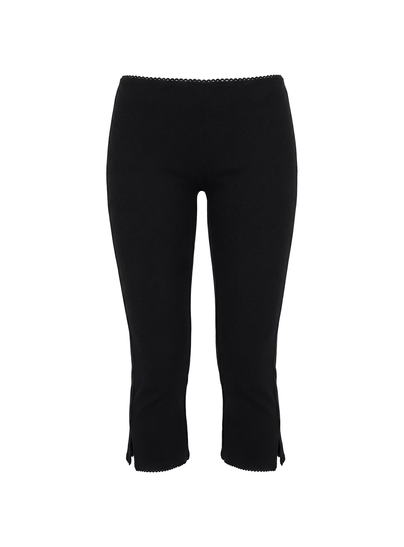 パンツ CLANE CAPRI RIB PANTS Baseline Rib Capri Pants Black