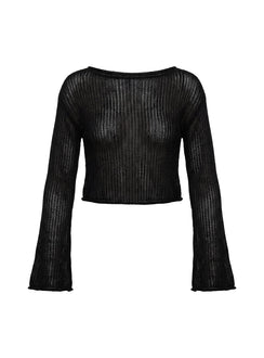 Discover the Cafe Pari Sweater Black womens jumpers in short length product Princess Polly