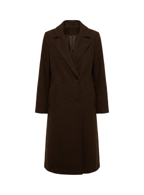 Prolific Longline Coat Brown