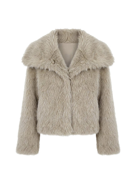 Wayland Faux Fur Jacket Grey