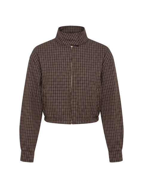 Aura Jacket Chocolate Plaid