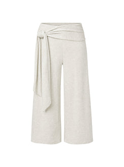 Allena Gaucho Tie Detail Shorts Grey Marle