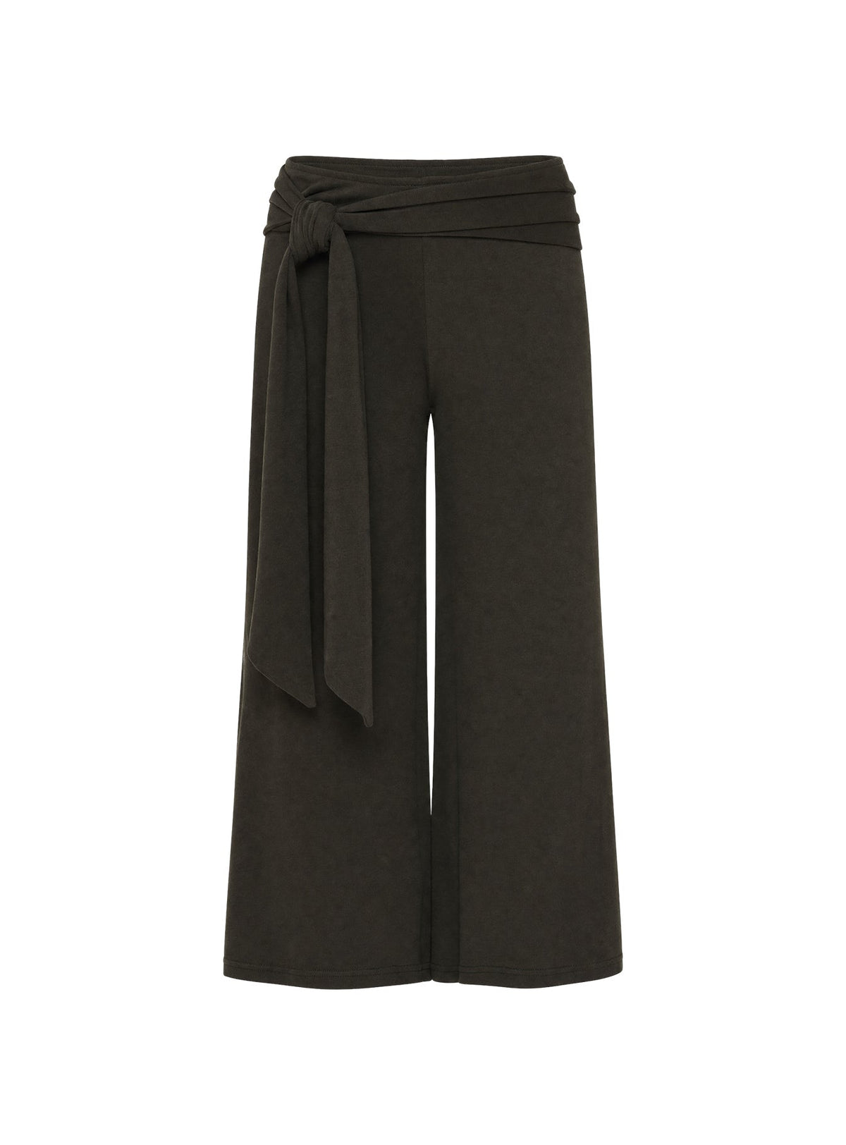 Allena Gaucho Tie Detail Shorts Slate