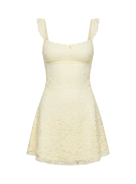 Beacall Mini Dress Lemon Petite