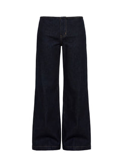 Buenos No Waist Low Rise Straight Leg Jeans Raw Denim