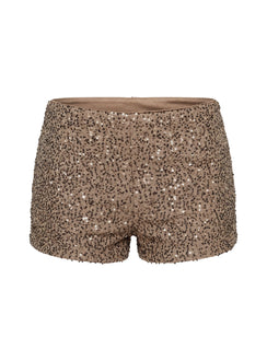 Caius Sequin Shorts Brown