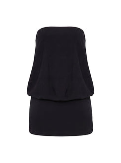 Calina Strapless Romper Black