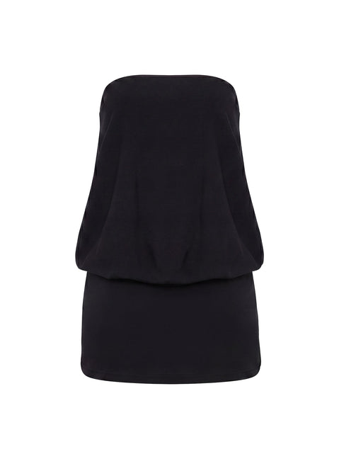 Calina Strapless Romper Black