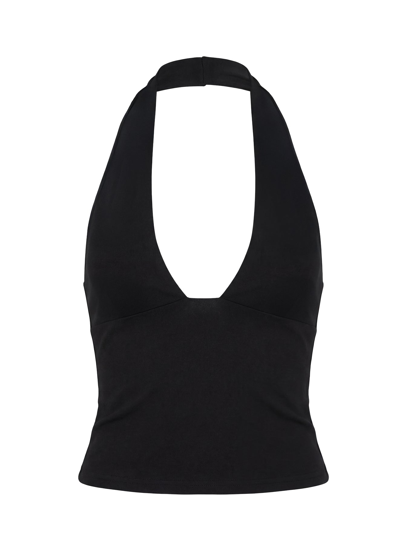 Daily Define Halter Tank Top Black