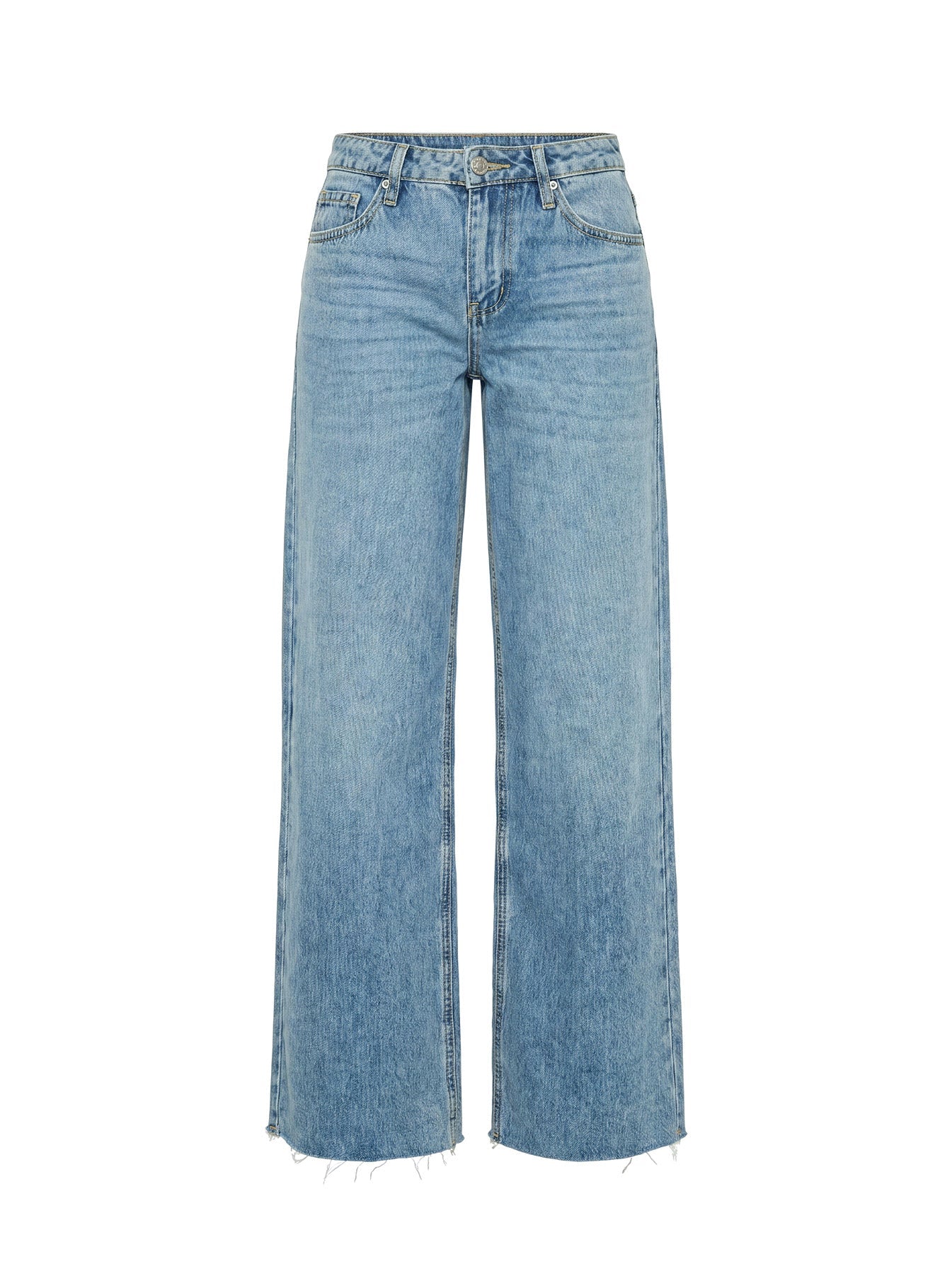 Showcasing the Darla Low Rise Straight Leg Jean in Vintage Light Blue as womens jeans with low-rise detail Princess Polly