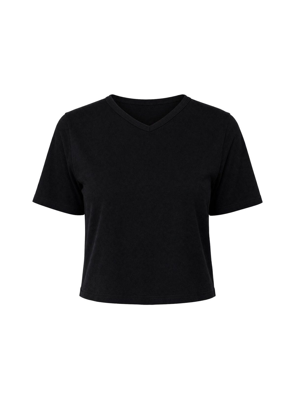 Dealia High V Boxy Tee Black