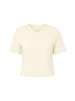 Dealia High V Boxy Tee Yellow
