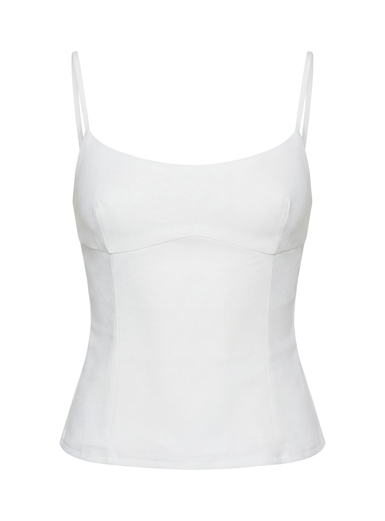 Elanah Structured Cami Top White