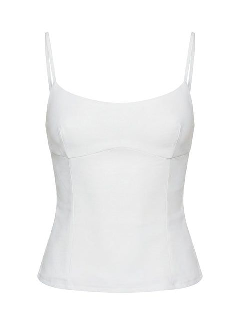 Elanah Structured Cami Top White