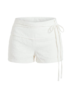 Electric Night Shorts White