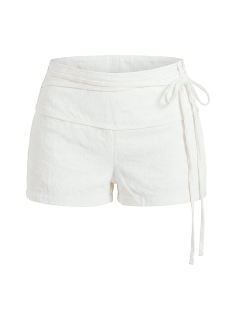 Electric Night Shorts White