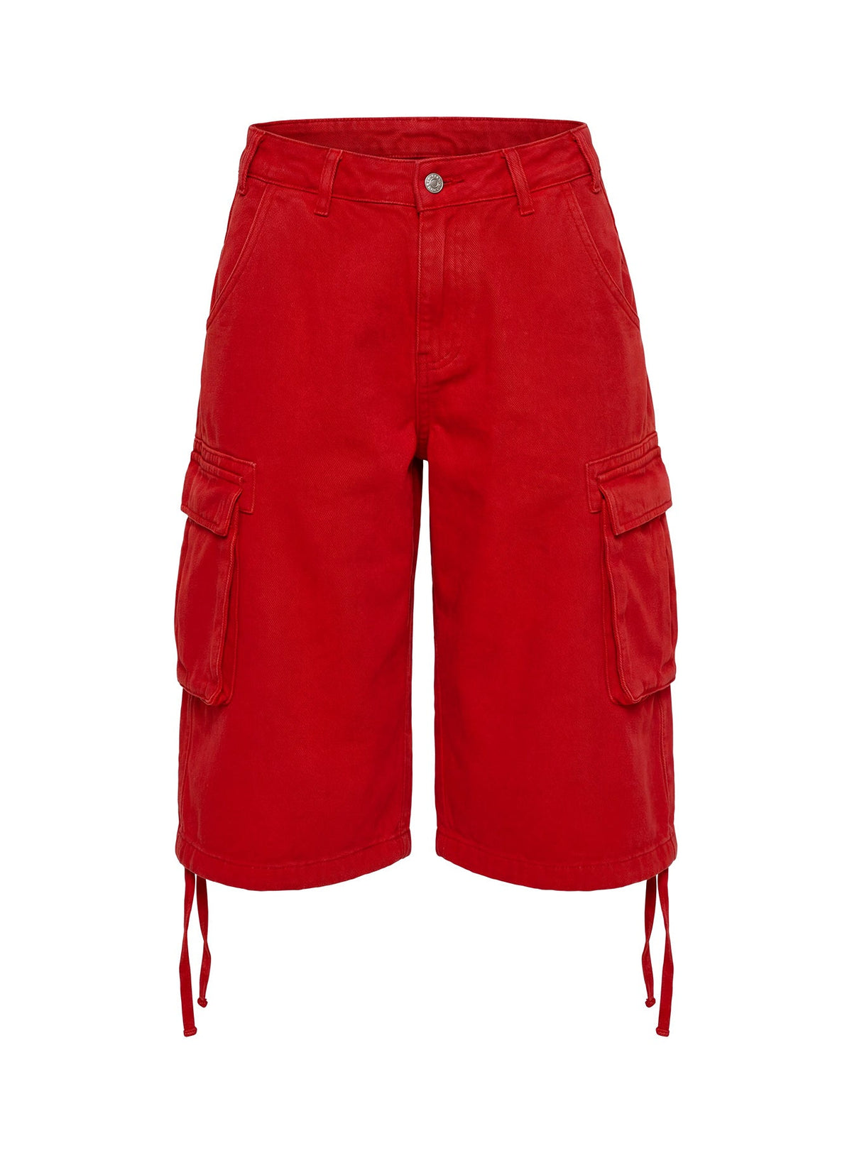 Hudsen Longline Cargo Shorts Red