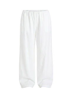 Presenting Lunea Concealed Waistband Pants White Tall womens-regular-pants with high-rise product