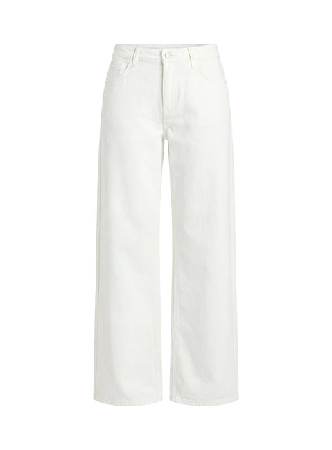 Ramos Low Rise Wide Leg Jeans White