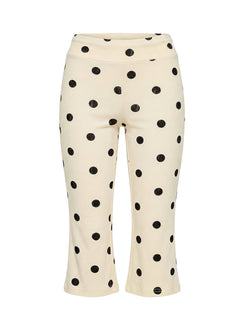Samaira Capri Pant Cream Polka Dot