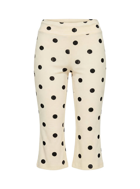 Samaira Capri Pant Cream Polka Dot