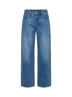 Serenitia Mid Rise Relaxed Jeans Mid Blue Wash