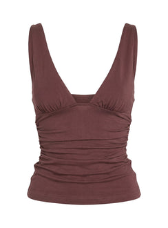 Sublime Ruched Top Brown